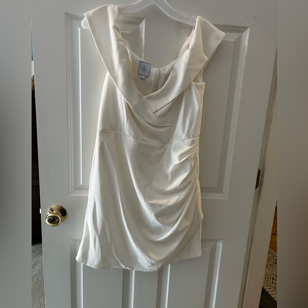 DB off-shoulder cuff cocktail dress